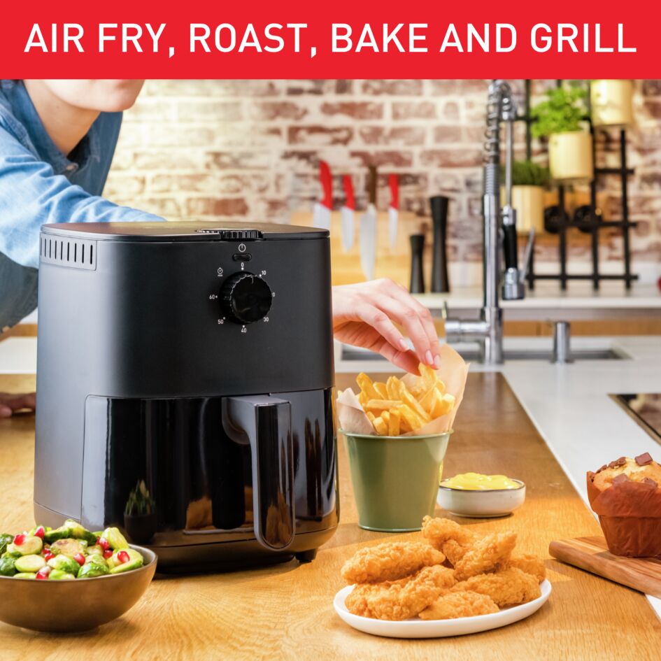 Tefal Easy Fry Compact Healthy Air Fryer 3.5L 4-in-1 EY1308 - Fry, Roast, Bake, Grill, Hot Air technology, Fast & energy efficient