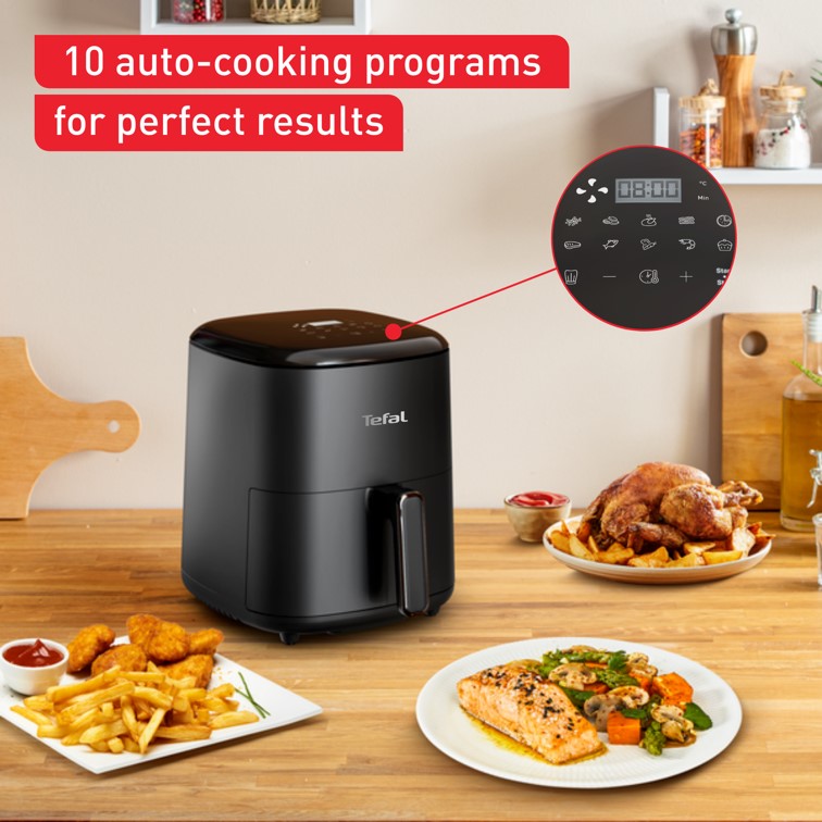 Tefal Easy Fry Max Digital Air Fryer 5L EY2458 - 10 programs, non-stick dishwasher safe basket, 70% energy saving