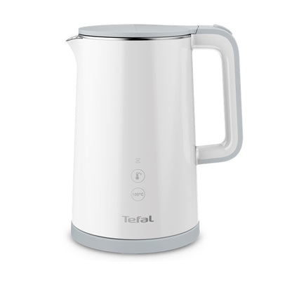 Tefal Sense Digital Kettle with Real-Time Temperature Display, 1.5L White,5 Temperature Selection KO6931