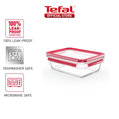 Tefal Masterseal Glass 1300ml rectangular N10410