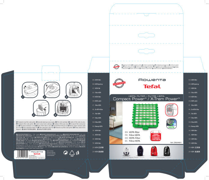Rowenta Hepa Filter for Compact Power ZR0048