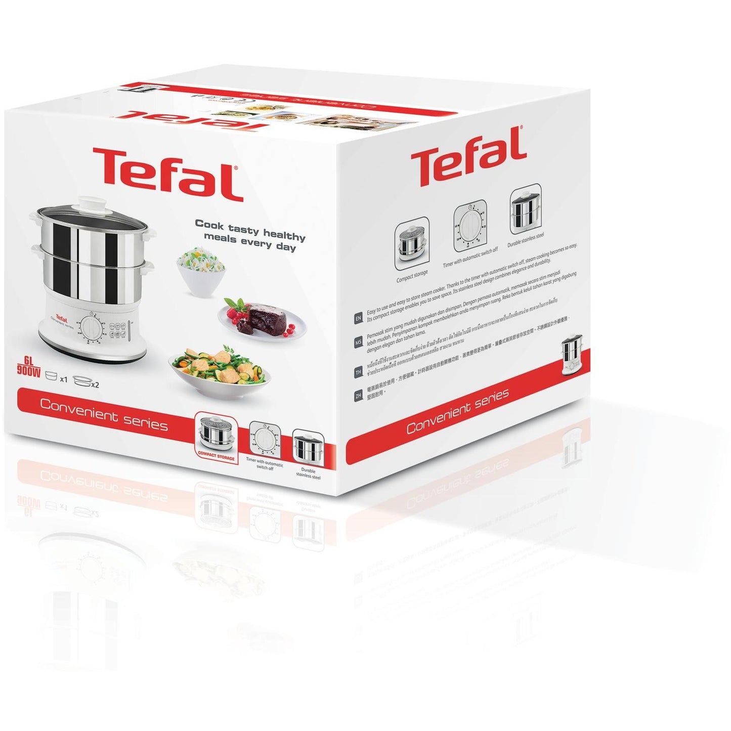 Tefal Convenient Series Stainless Steel Steamer 6L VC1451