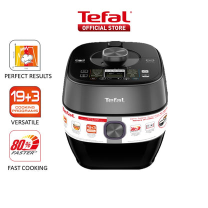 Tefal Home Chef Smart Pro Induction Electric Pressure Cooker 5L CY638  Multicooker, 19 programmes, 2 pots included, slow cook, saute, sous vide, bake, sauce thickening, 10 cups