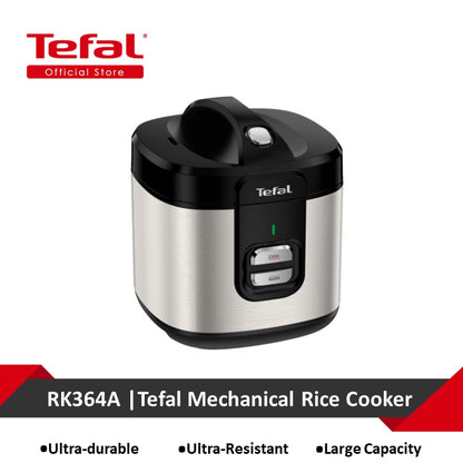 Tefal Mechanical Rice Cooker 2L RK364A  4-layer, Non-Stick Inner Pot, Lid-Heating Technology, One-button, 11 Cups