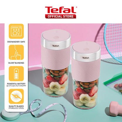 Tefal LightMix on the Go Personal Blender BL1C0230 - BPA-free 300ml Tritan Jar, 50W, Portable, Safety Lock, Dishwasher