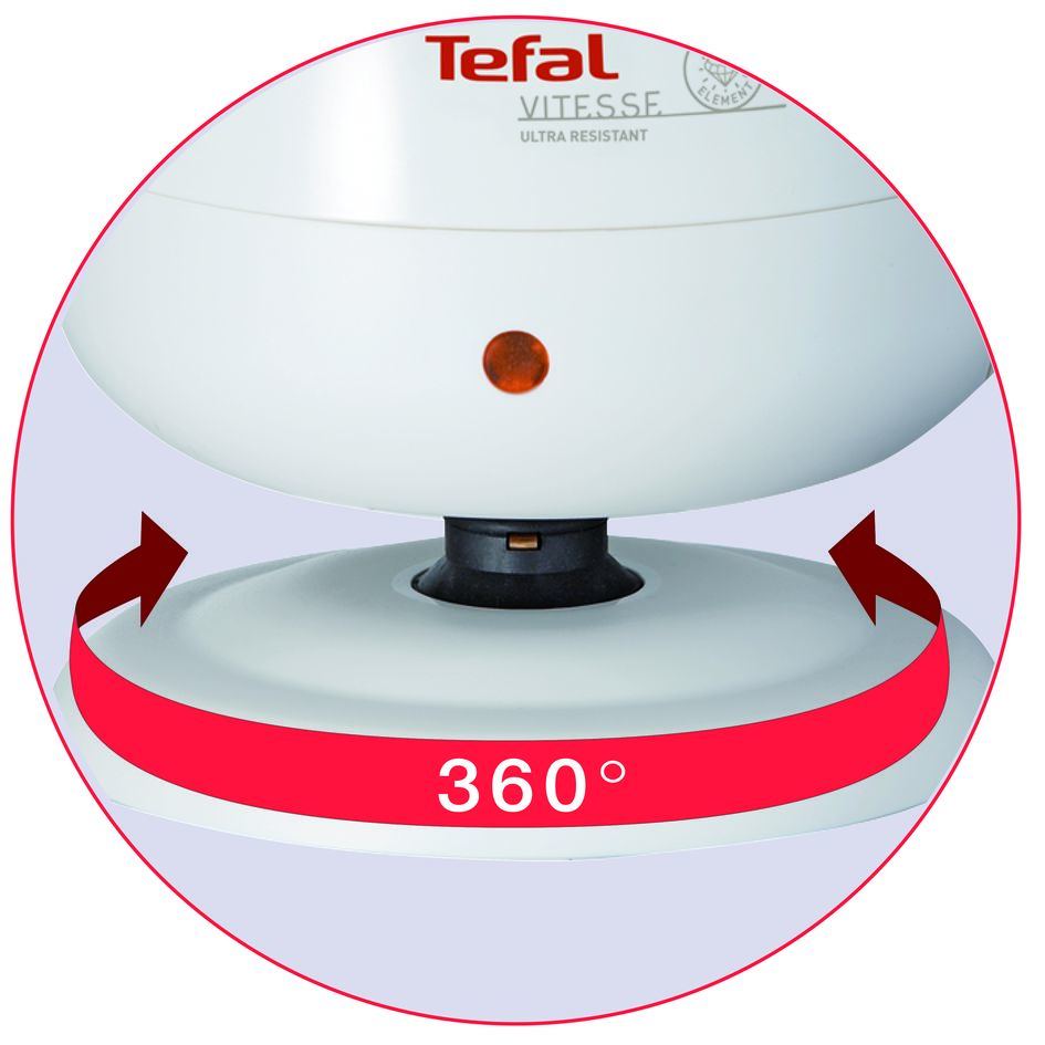 Tefal Vitesse Diamond Kettle 1.7L BF2731  water level gauge, auto off, 360 degrees rotational base, removable anti-scale filter