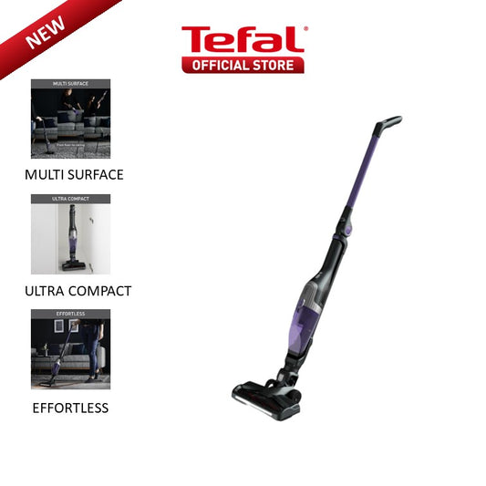 Tefal Xtrem Compact 2-in-1 Handstick Vacuum Cleaner TY1238 Lightweight, Ultra-Compact, Self-Standing, All Floor Types, 40-MinuteBattery