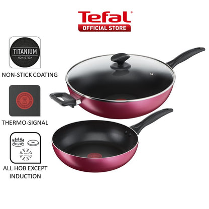 Tefal Light & Clean 3pcs Set (FP26cm+WP32cm w/lid) B224S3