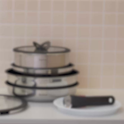 Tefal Ingenio Stainless Steel Sets- Edition (3pc) L897S3/Effective (6pc) L89796/White Gold Edition (8pc) L895S8