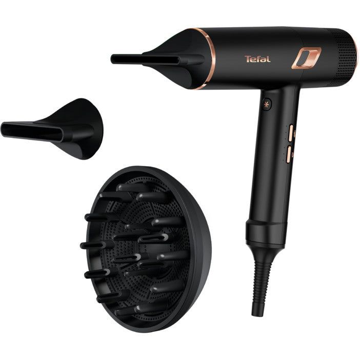 (NEW) Tefal Maestria Hair Dryer – 2000W Powerful, Lightweight, Ions Infused, Salon Grade, 3 Accessories Included HV9920