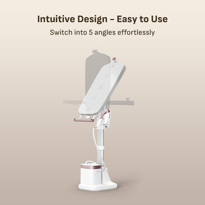 (NEW) Tefal IXEO Vision All-in-One Steaming Ironing Solution Garment Steamer QT1811 - 5 Angle Tilt Board, No Burns