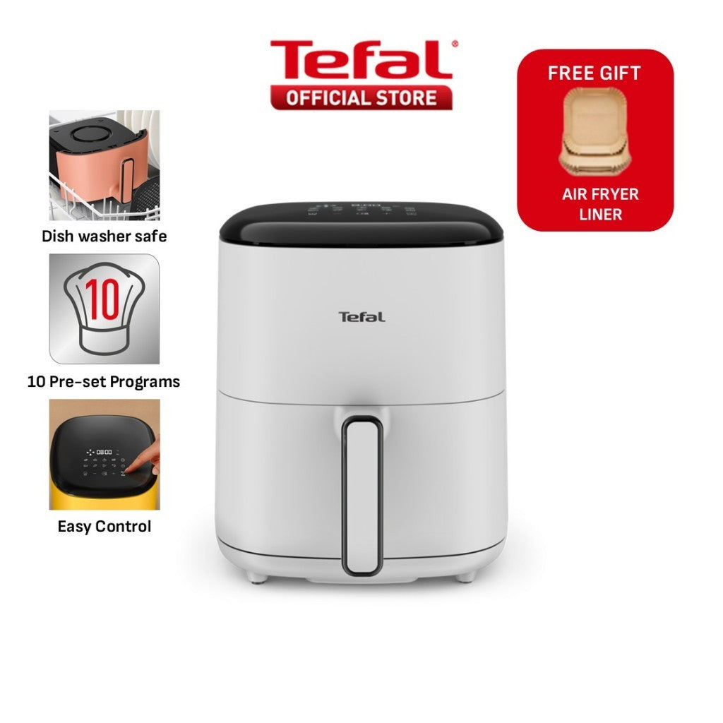 (NEW) Tefal Easy Fry POP 5L Air Fryer - 10 Programs, Mode Option, Adjustable Temperature, Touch Panel, Dishwasher-safe