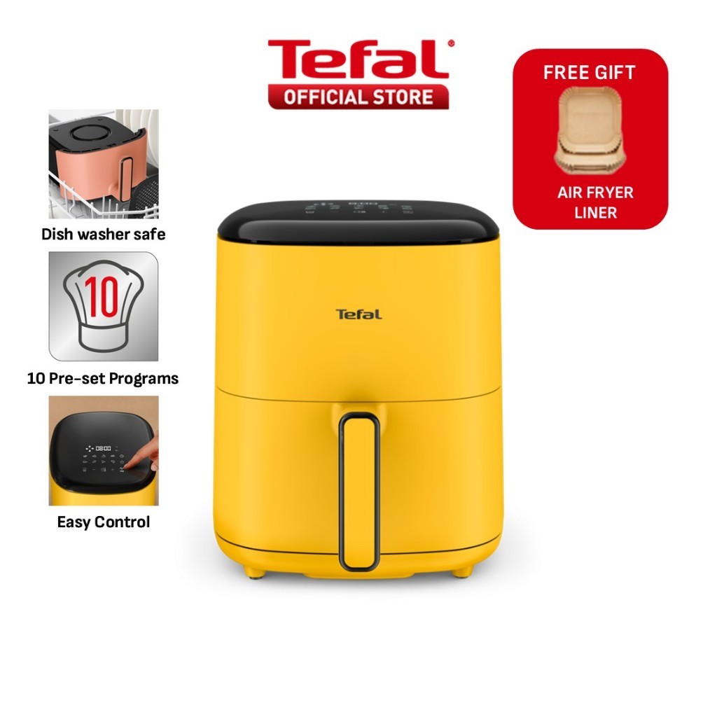 (NEW) Tefal Easy Fry POP 5L Air Fryer - 10 Programs, Mode Option, Adjustable Temperature, Touch Panel, Dishwasher-safe