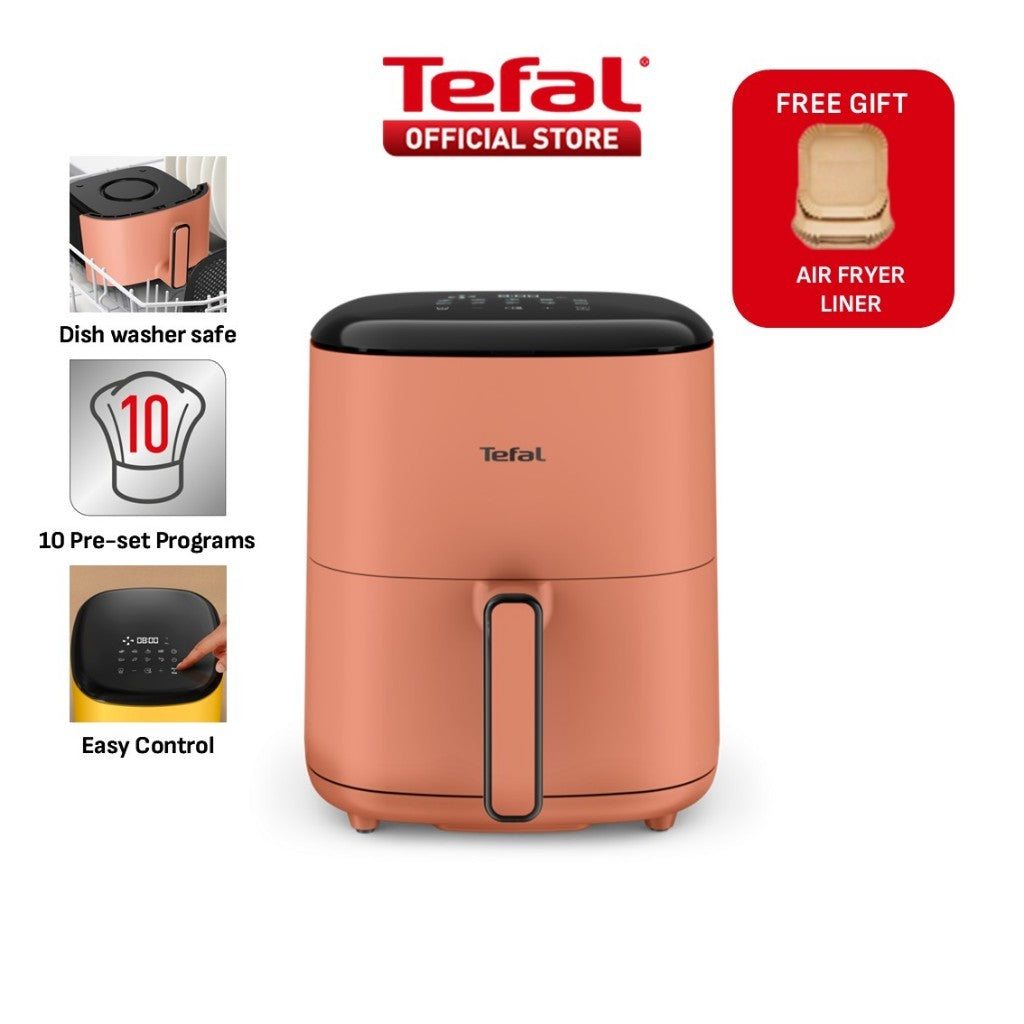 (NEW) Tefal Easy Fry POP 5L Air Fryer - 10 Programs, Mode Option, Adjustable Temperature, Touch Panel, Dishwasher-safe