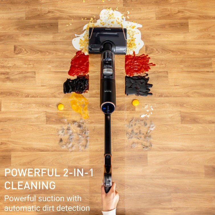 Tefal X-Clean 7 Wet & Dry Handstick GF5736 – 2-in-1 Vacuum & Wash, 180 Lay-Flat, Self-Clean + Hot Air Dry, Powerful 250W