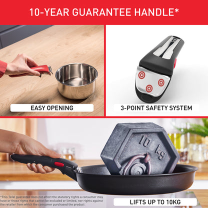 Tefal Ingenio Emotion 4pc Set (Fry Pan 24cm +Saucepan 18cm+ Lid 18cm) L8974S