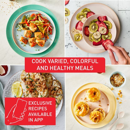 (NEW) Tefal Easy Fry POP 5L Air Fryer - 10 Programs, Mode Option, Adjustable Temperature, Touch Panel, Dishwasher-safe
