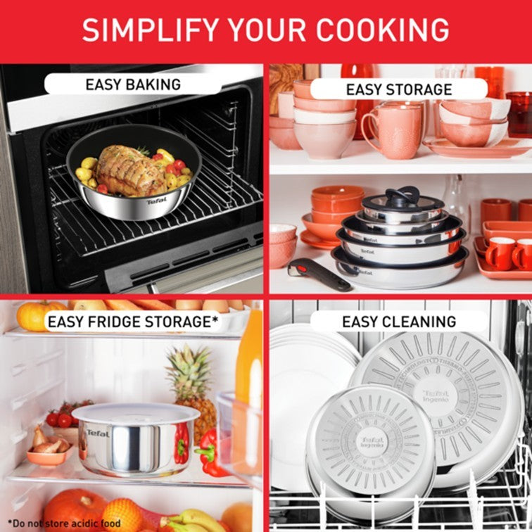 Tefal Ingenio Edition 3pc Set (Fry Pan 22cm +Deep Fry Pan 24cm) L89793