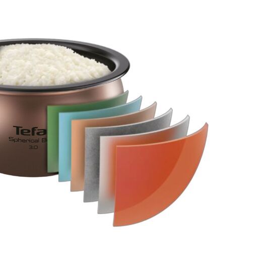 (NEW) Tefal Mini Far Infrared Induction Heater Rice Cooker RK887 - 1L Capacity, 12 Cooking Modes, 2mm Non-Stick Pot