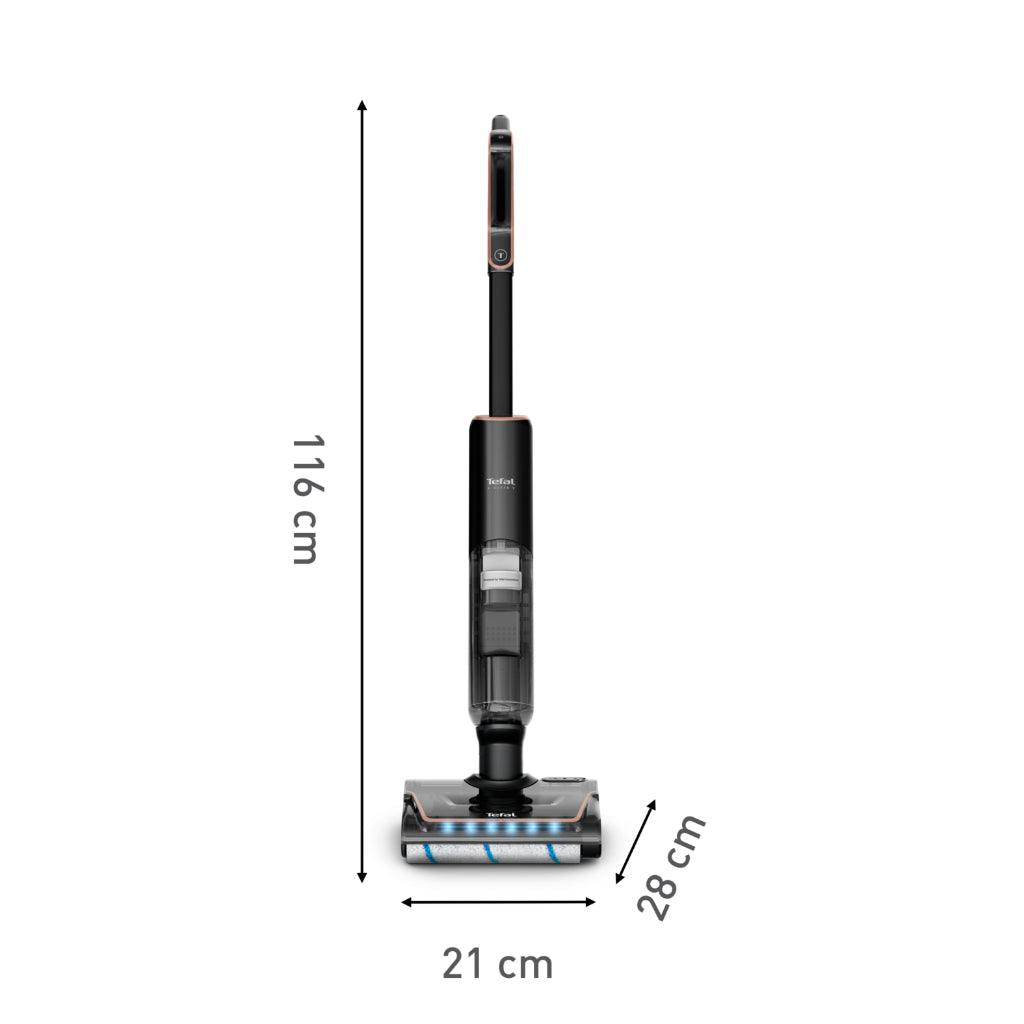 Tefal X-Clean 7 Wet & Dry Handstick GF5736 – 2-in-1 Vacuum & Wash, 180 Lay-Flat, Self-Clean + Hot Air Dry, Powerful 250W