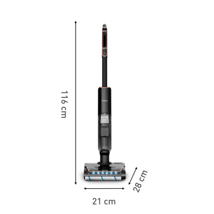 Tefal X-Clean 7 Wet & Dry Handstick GF5736 – 2-in-1 Vacuum & Wash, 180 Lay-Flat, Self-Clean + Hot Air Dry, Powerful 250W