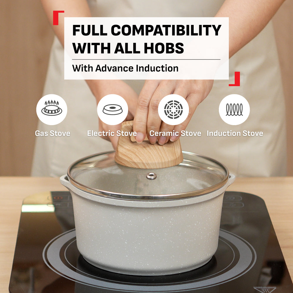 Tefal Cristalia Plus Deep Fry Pan 26cm / Saucepan 16cm / Stew Pot 20cm / Wok Pan 30cm