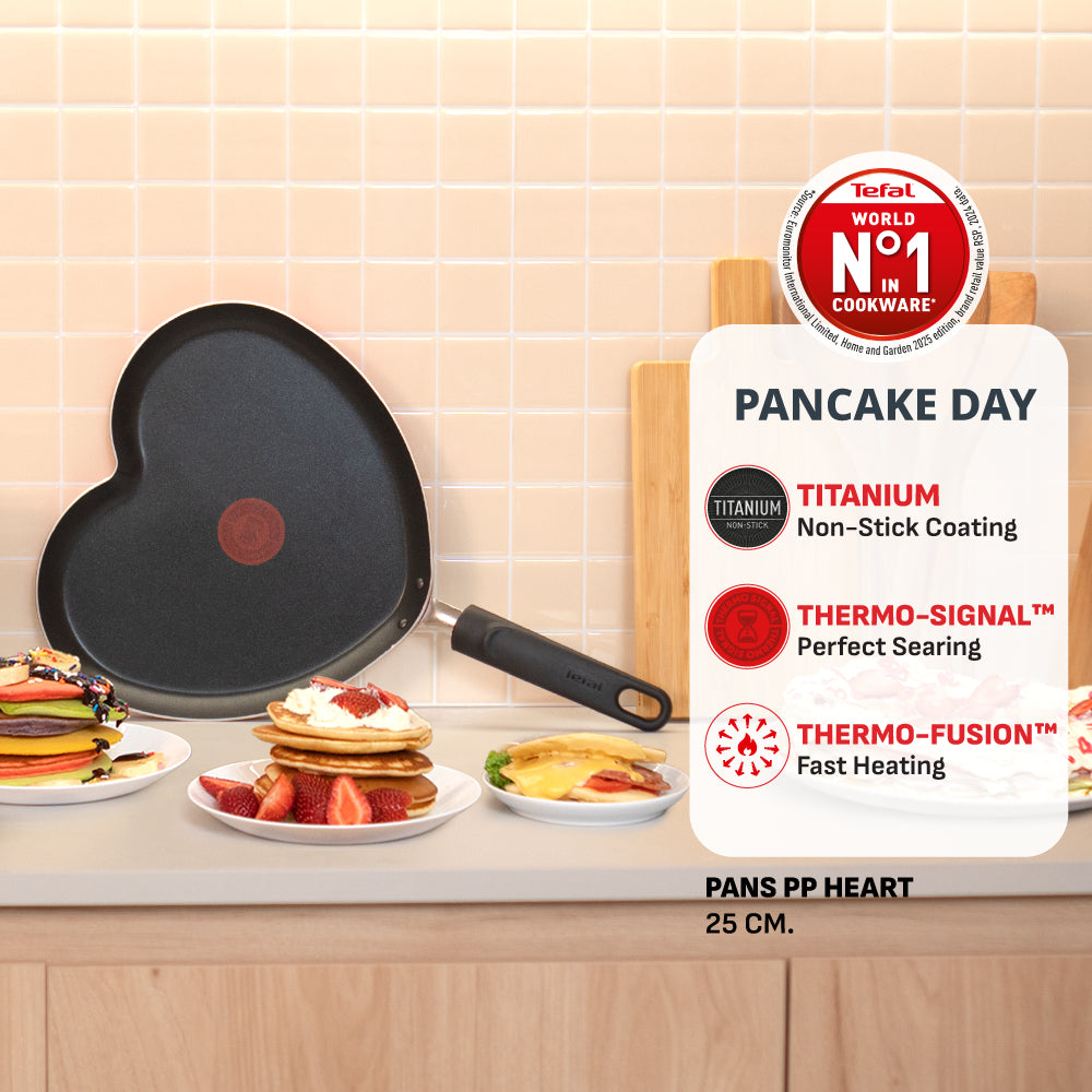 Tefal Heart Pancake Pan 25cm B01410