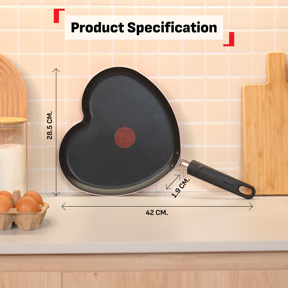 Tefal Heart Pancake Pan 25cm B01410