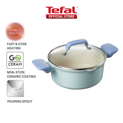 Tefal Elipso Saucepan 18cm w/Lid G62023  / Stew Pot 20cm w/Lid G62044