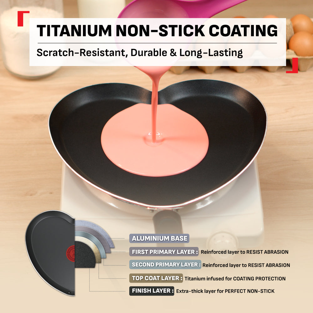 Tefal Heart Pancake Pan 25cm B01410