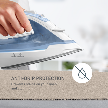 Tefal Virtuo 30 Steam Iron FV2C41 – Quick & Easy, Powerful 2000 Watts, Steam Boost 120g/min (FV1721 available)